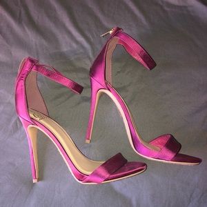 Pink Strap High Heels Pumps